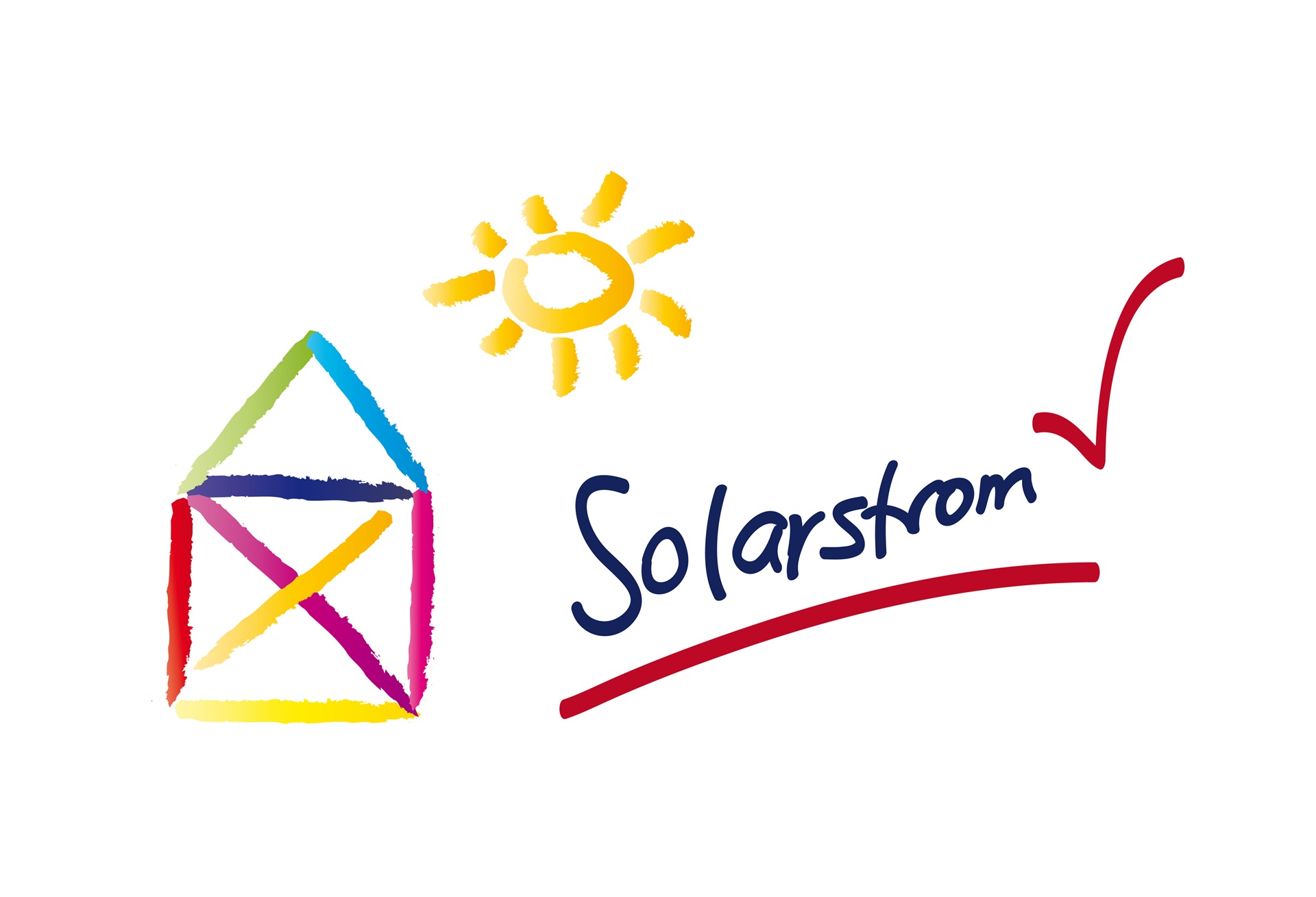 Solarstrom-Concept mit Haussymbol | Photovoltaik Reutlingen